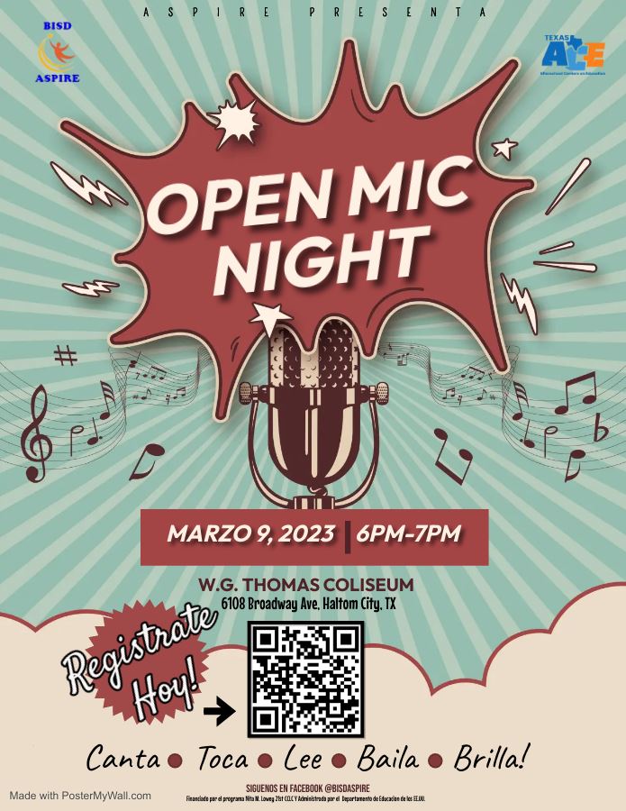 spa. open mic night